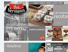 Tablet Screenshot of doshermanos.com.ar